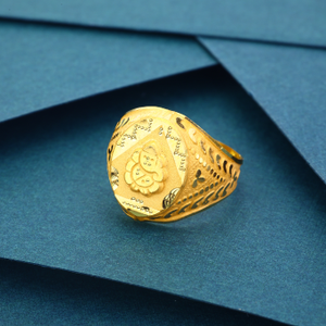 916 Ganesh Designer Lightweight Gold Ring For