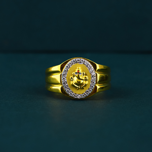 22k 916 Ganpati Design Premium Diamond Gold R