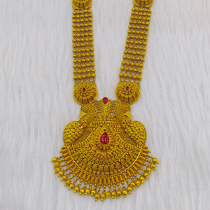 22k gold kalkatti peacock design bridal set