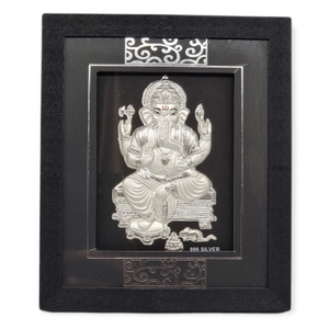 999 silver Ganeshji Frame, Ganesh chaturthi g