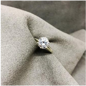 9KT Plan Swarovski Ring