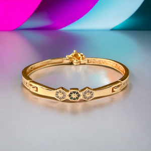 Stylish Micro Rose Gold Plated Silver Bracele