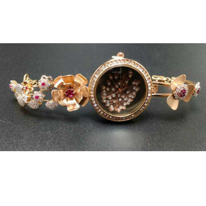 18k Ladies Rose Gold Watch G-2706