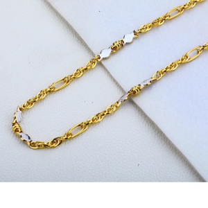 916 Gold HGallmark Fancy  Choco Chain MCH179