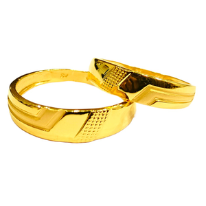 22KT Couple Plain Antique Design Rings