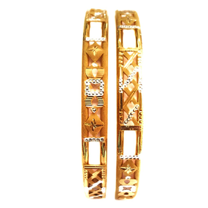 Plain gold copper kadli Bangles 22kt gold mga