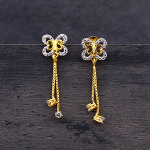 916 Gold HallmarkButterFly Design Jhummar Ear