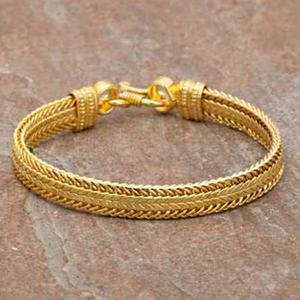 18 kt real solid yellow gold luxury king men'