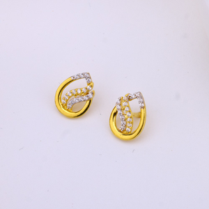 22k 916 Daily Wear Gold Earrings For Woman's 