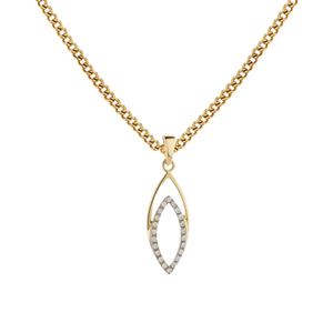 leaf   diamond pendent