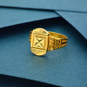 22k Gold Plane Fancy  Classic Ring