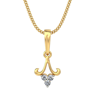 diamond trio pendant