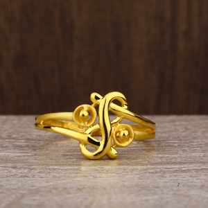 916 Gold Women's Exclusive Plain Ring LPR235