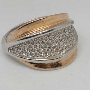 925 Sterling Silver  Rose Polish Diamond Ladi