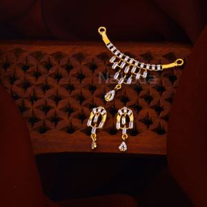 916 Gold CZ Ladies Fancy Mangalsutra Pendant 