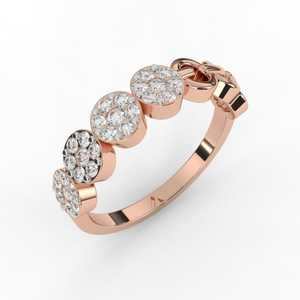 Symbolized Diamonds Wedding Band