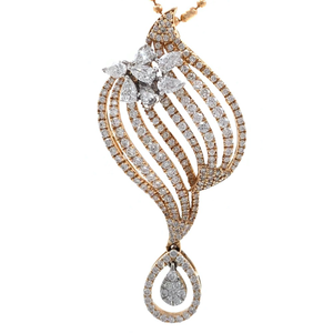 Mooi Diamond Pendant in Rose Gold 7SHP14