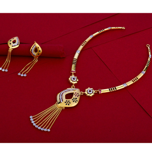 22kt gold  fancy women's necklace set ln41