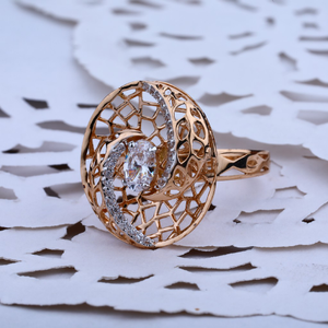 Rose Gold Casting 18K Ring-RLR21