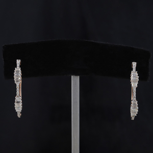 18kt designer diamond bali earrings