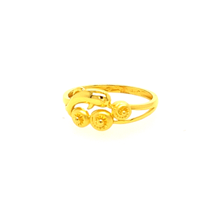 22k Gold Plain Pretty Ring