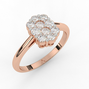 Gleaming Solitaire Diamond Ring