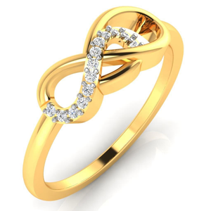 22k Gold infinity style Ring