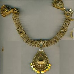 22K/916 Gold Antique  Ladies Necklace