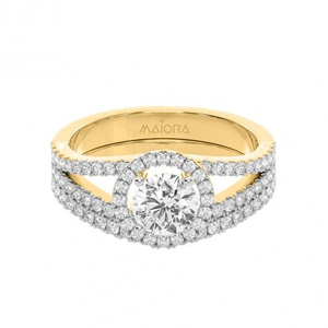 Victorian halo ring