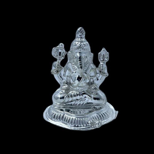 Silver design in ganeshji (गजानन) i