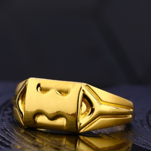 22 carat gold plain gents rings RH-GR659