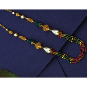 916 Gold Hallmark  Classic Mani Moti Mala 