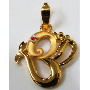 22kt gold plain casting hindi om design penda