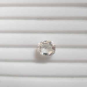 6.78ct octagonal white sapphire