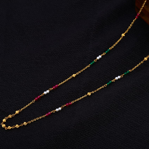 916 Gold Designer Ladies Moti Mala AC280