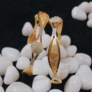 916 gold designer copper kadli