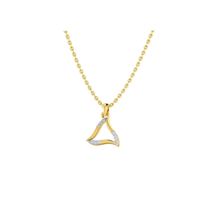 triangle gold pendent
