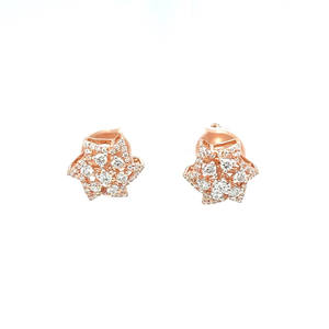 Floral Royale Diamonds Studs for Work Wear