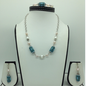 Freshwater white,pink pearls and turquoise s