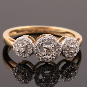 18KT Gold Fancy Diamond Ring