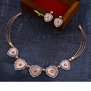 750 Exclusive  Rose Gold  Necklace Set RN60