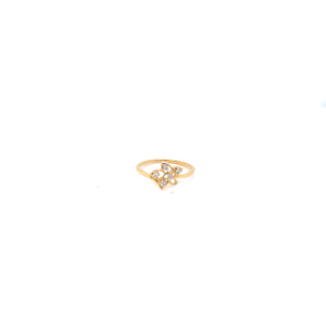 18K Gold Diamond inflorescence ring