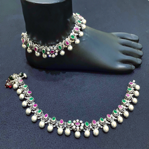 925 Silver Colorstone Payal