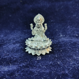 925 silver mahalaxmi kamal idol