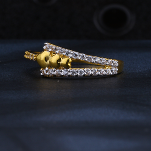 22CT Ladies Gold CZ Ring LR1323