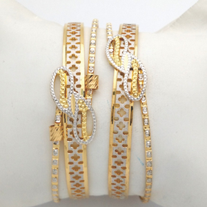 GOLD HALLMARK CNC LASER BANGLE - CLJ1058