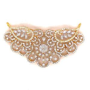 14k gold with natural diamond mangalsutra pen