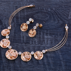 750 rose gold hallmark exclusive women's neck