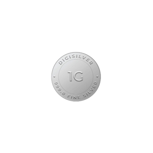Digigold 1 gram silver coin 24k (99.9%)