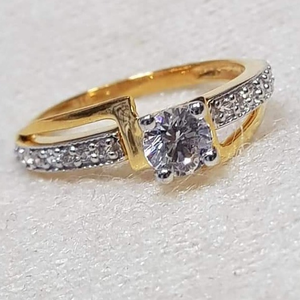GOLD 22k/916 ladies diamond ring RH-GR344